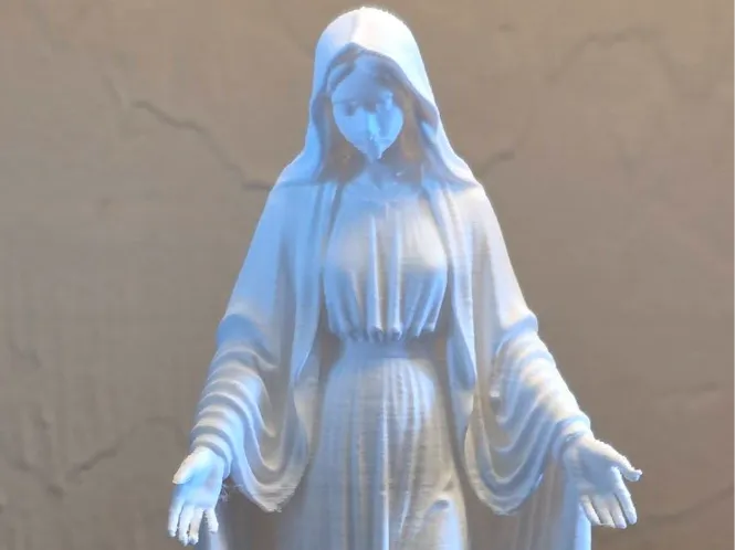 Mother Mary Christian Religious Decor Sculpture