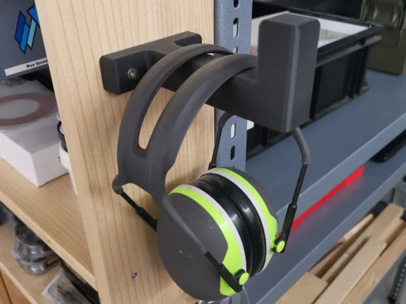 Earmuffs hook - screw on