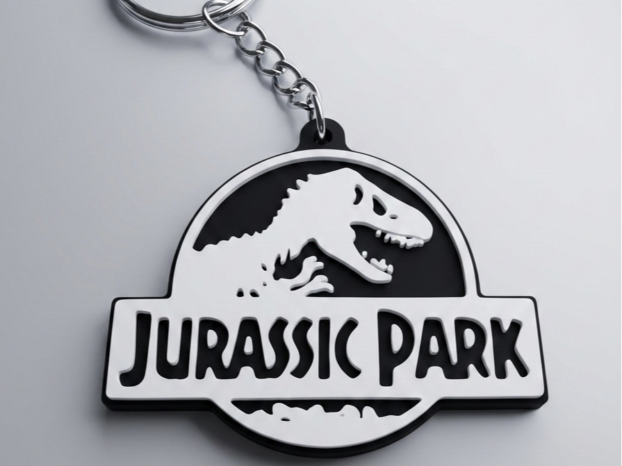 Jurassic Park Keychain