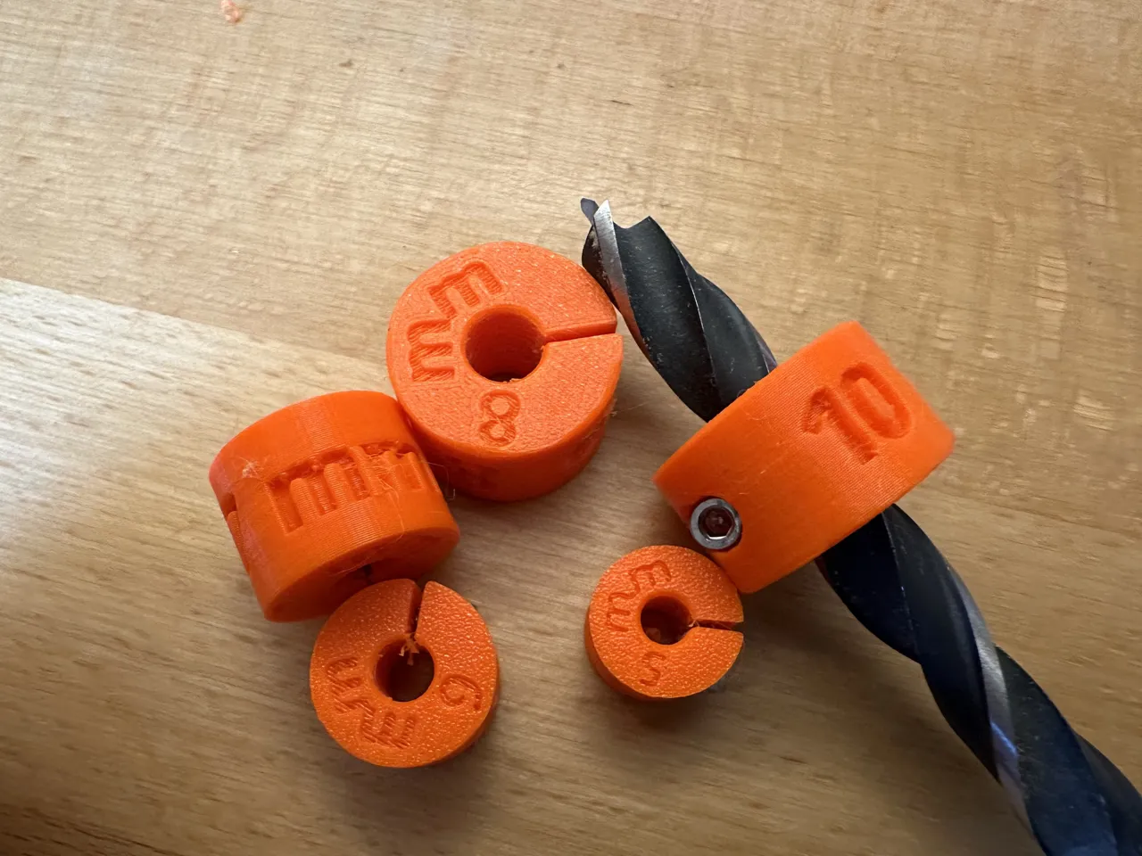 Depth gauge set for 5-16 mm drills. view 2