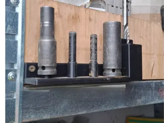Impact Socket Holder + drill bit