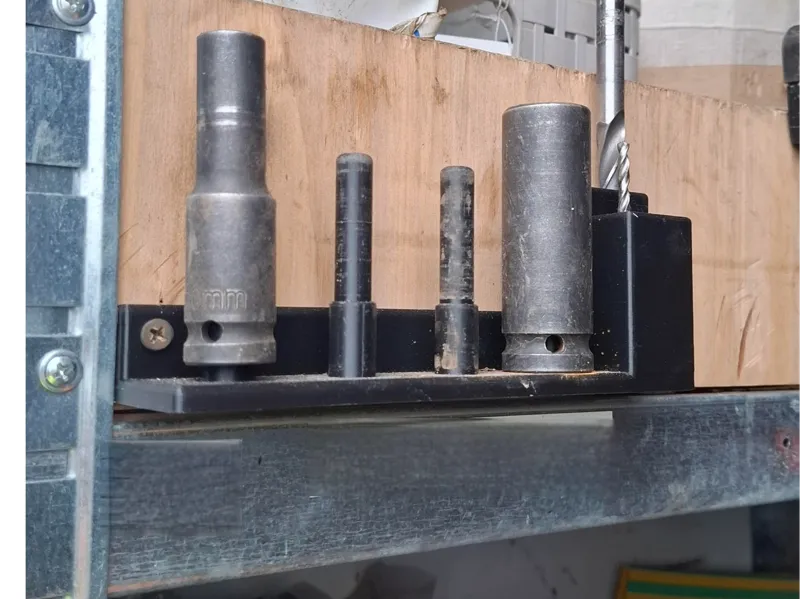 Impact Socket Holder + drill bit