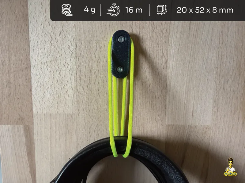 Wandhalter mit Paracord –minimal extrem vielseitig