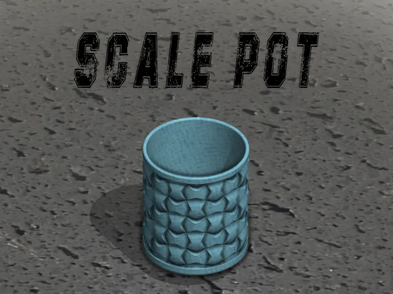 SCALE POT - Pot à crayons à écailles