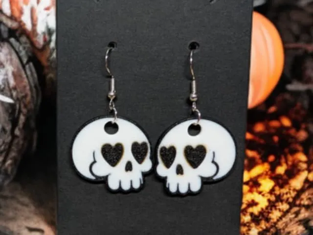 Boucles d'oreilles Halloween Amour fatal 