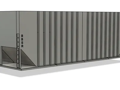 7.25 mini train Hopper Car 