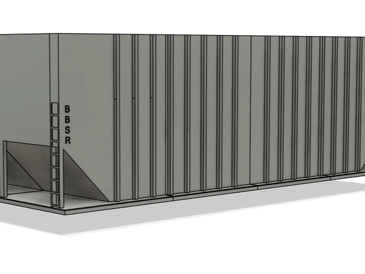 7.25 mini train Hopper Car 