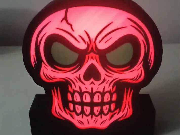 Evil Skull Light Box