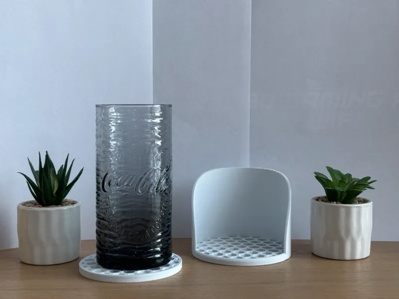 Minimalist Coasters + Stand | Zero Supports