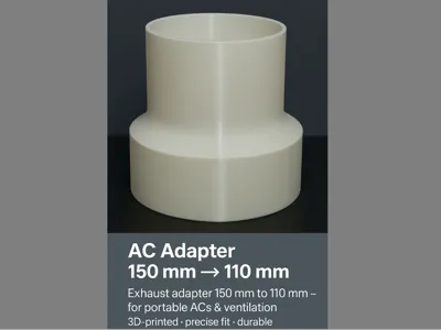 Air Conditioner / Pipe / Hose Adapter - 150 to 110