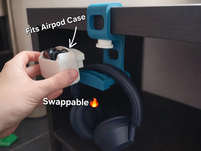 Swappable HeadPhone Holder