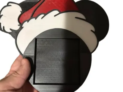 Mickey Santa Hat Sticky Note Holder