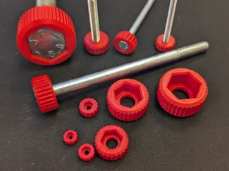 Handwheel Knob v2 for metric screw or nut M2-M20.