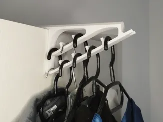 Kleiderbügelhalter für Tür & Wand | 15–50 mm