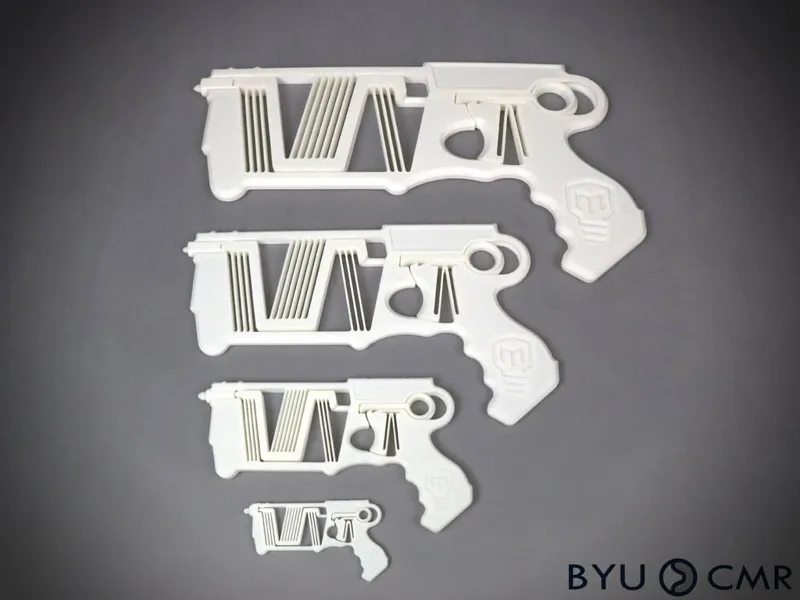 One Piece Compliant Mechanism Blaster