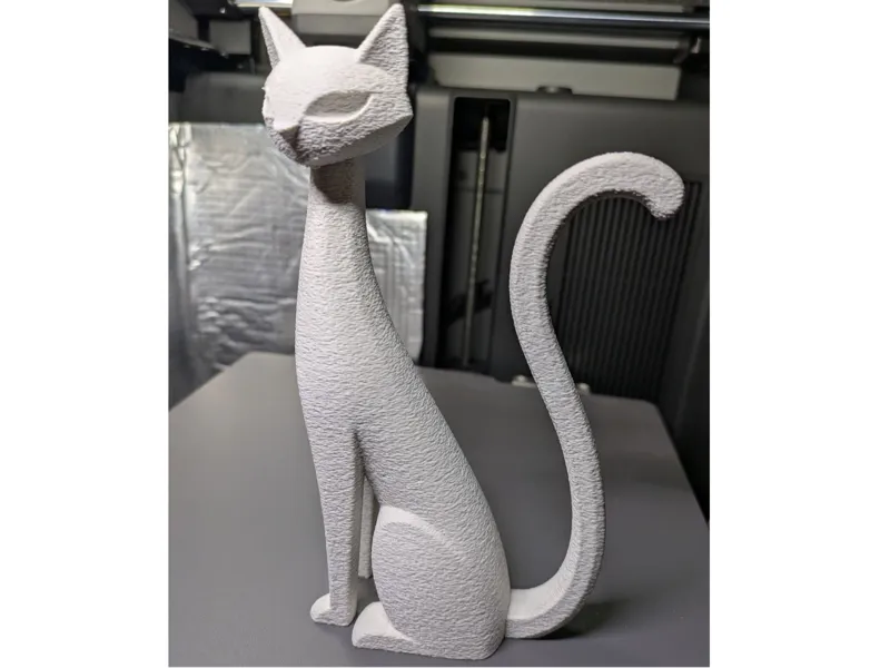 Stylized Modern Cat – Easy 3D Print Sculpture