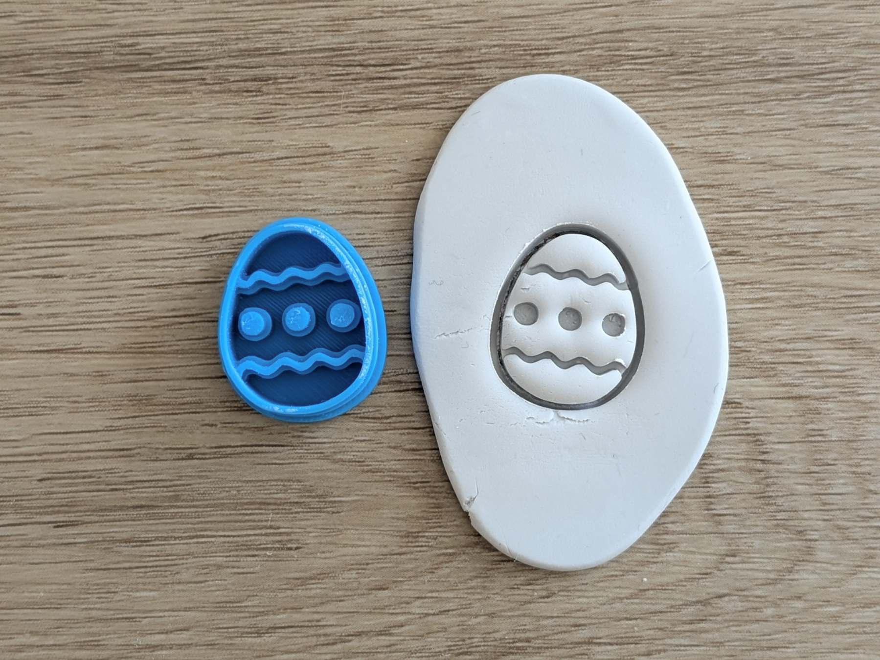 Easter Egg Polymer Clay Cutter - Commercial Use OK