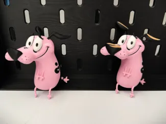 Courage the Cowardly Dog smiling pleasantly