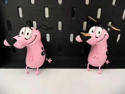 Courage the Cowardly Dog smiling pleasantly