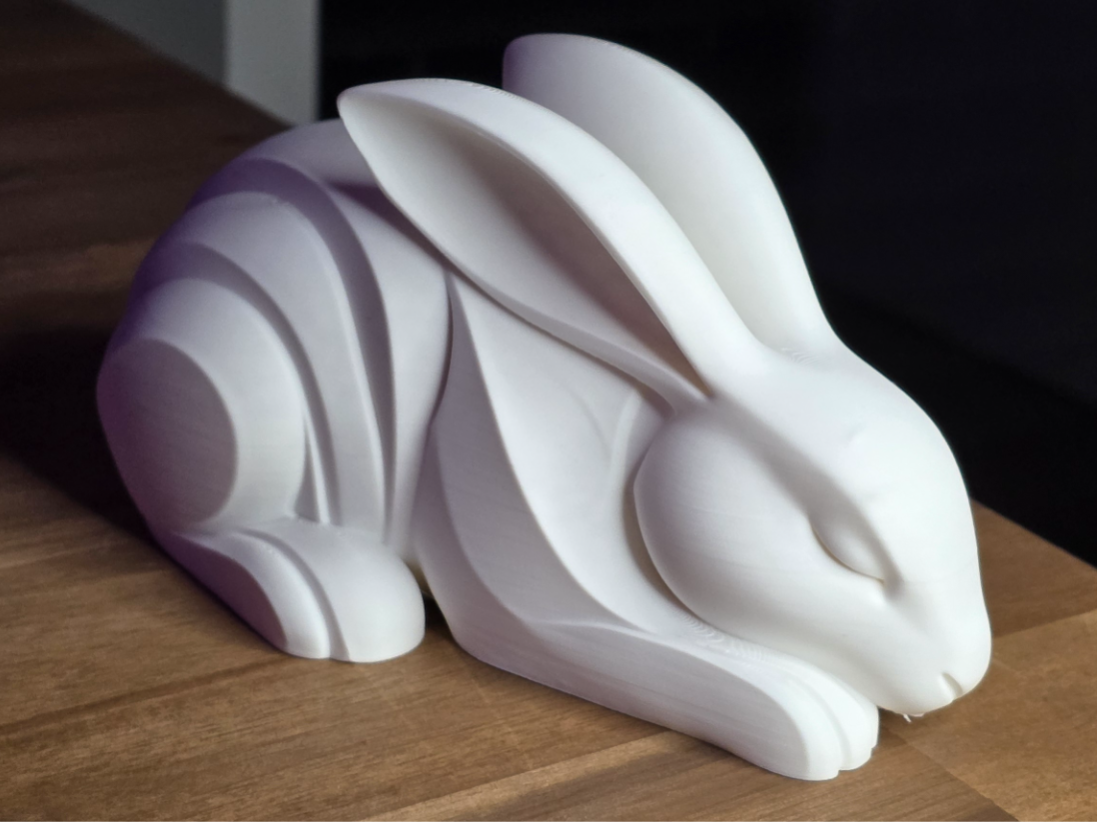 Sleeping Minimalistic Easter Bunny