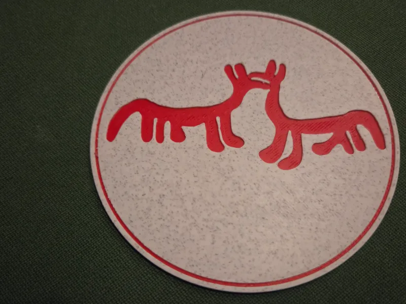Two horses: Swedish Bronze Age Rock Carving