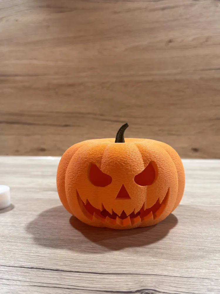 Halloween Pumpkin Tealight - Free 3D Print Model - MakerWorld