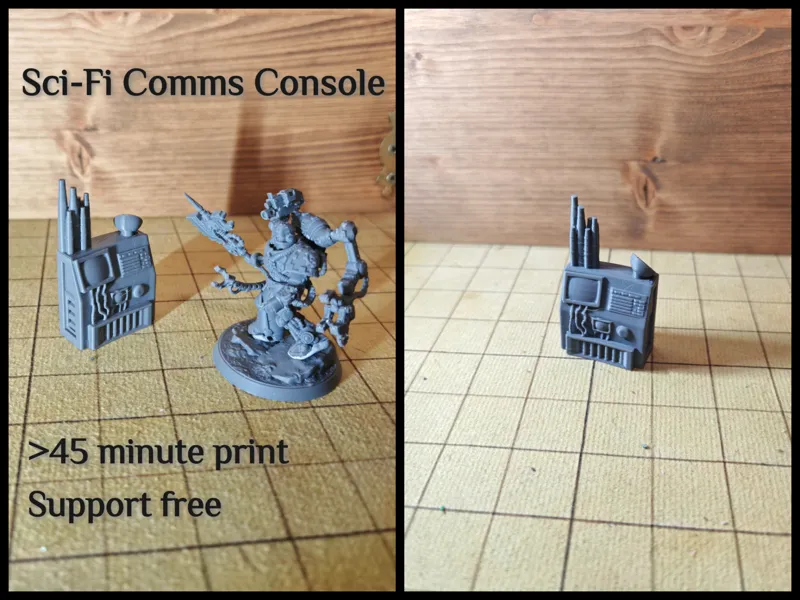 Comms console for 32mm wargames - Sci Fi Terrain