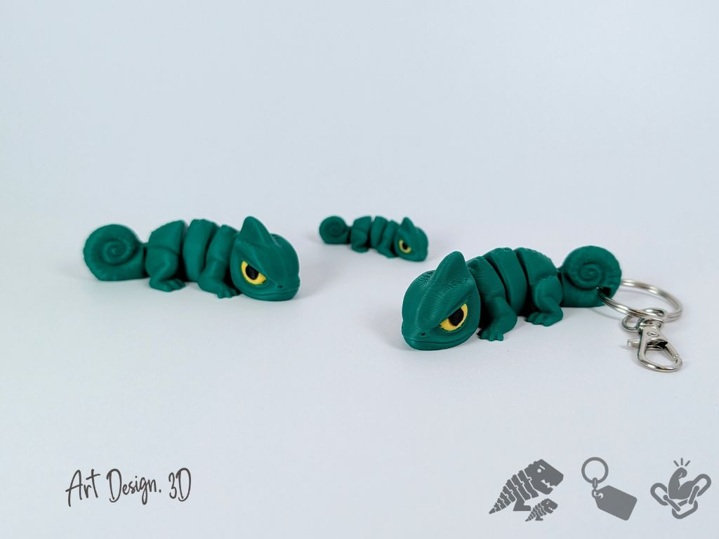 Articulated  Grumpy Chameleon  - Strong Joints