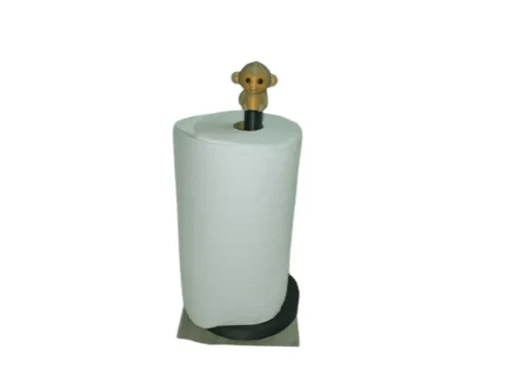 Counter Paper Towel holder with Cute Monkey Topper