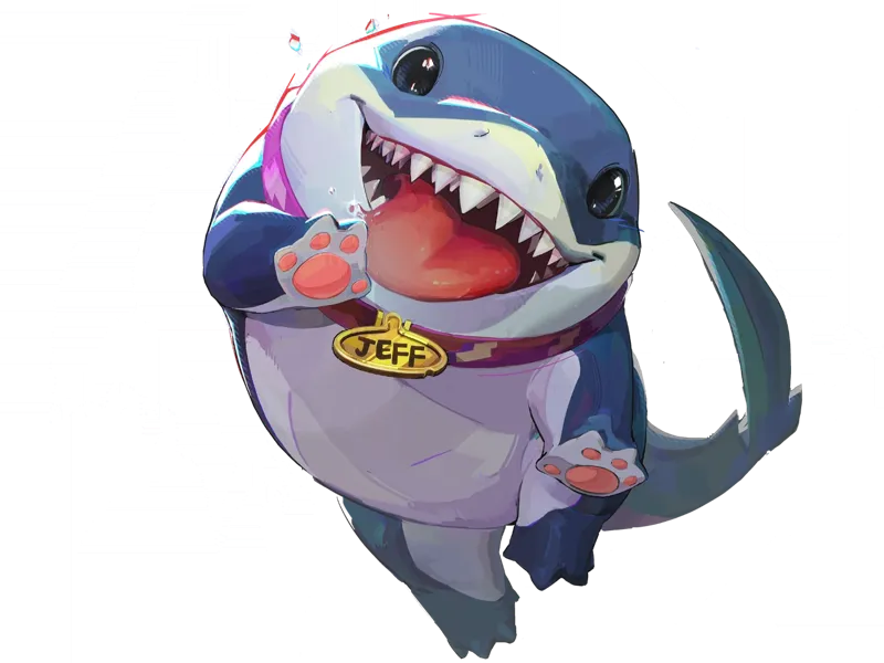 Jeff The Shark from Marvel Rivals 3d Plate