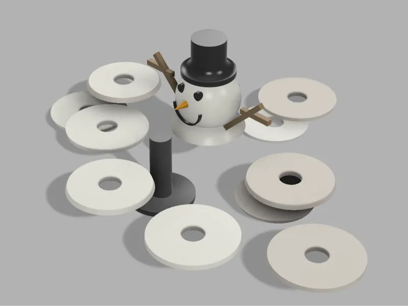 Snowman Coaster Set
