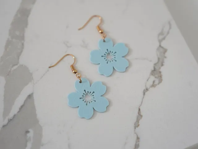 Cherry Blossom Flower Earrings