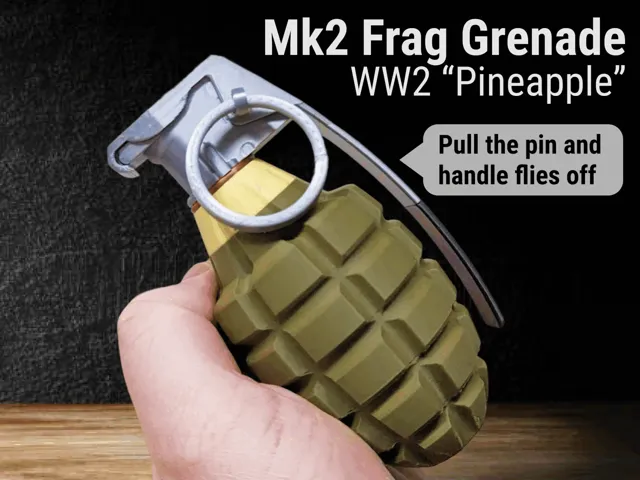 Legendary Mk2 Pineapple Grenade with Flying Handle