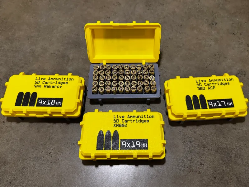 9mm Ammo Boxes Inspired by the game Starfield
