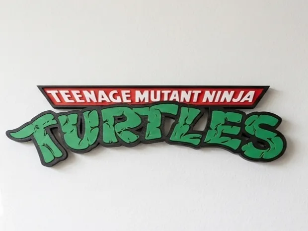 Large Turtles Logo Sign for Wall & Acoustic Panel - Free 3D Print Model ...