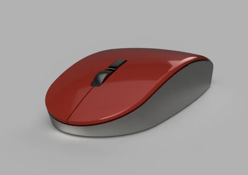 Minimalistic mouse shell for bambu lab wireless mouse
