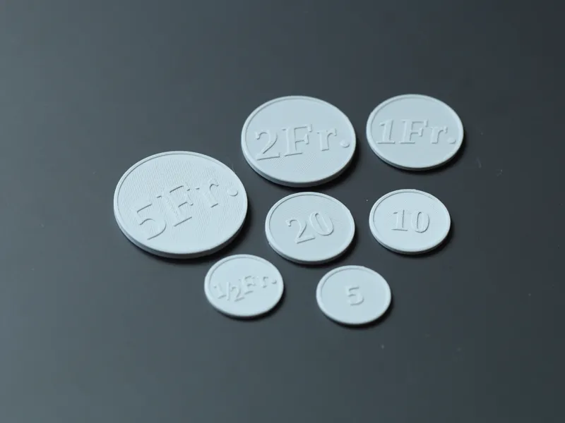 Swiss Franc Play Money Coins (Educational Set)