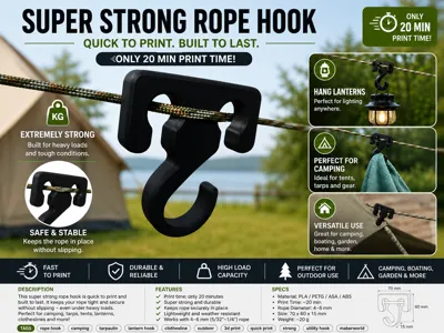 Super Strong Rope Hook