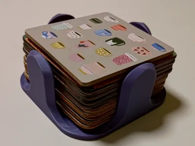 Square coaster holder