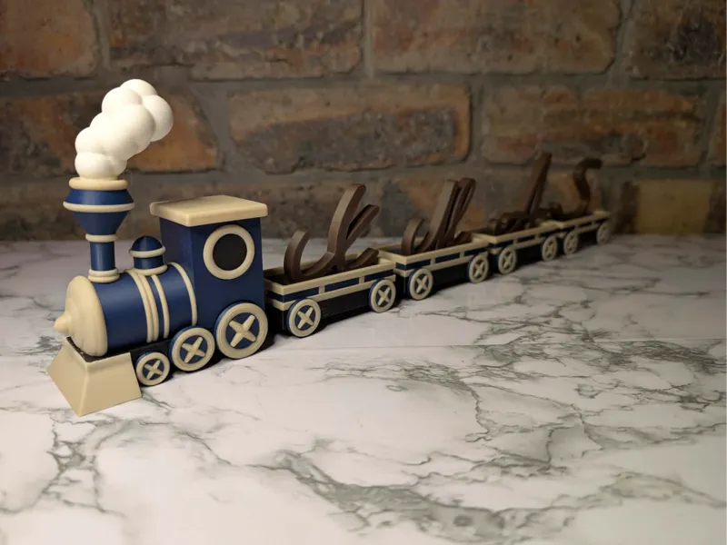 Christmas Train - Letter Carriages - Multipart