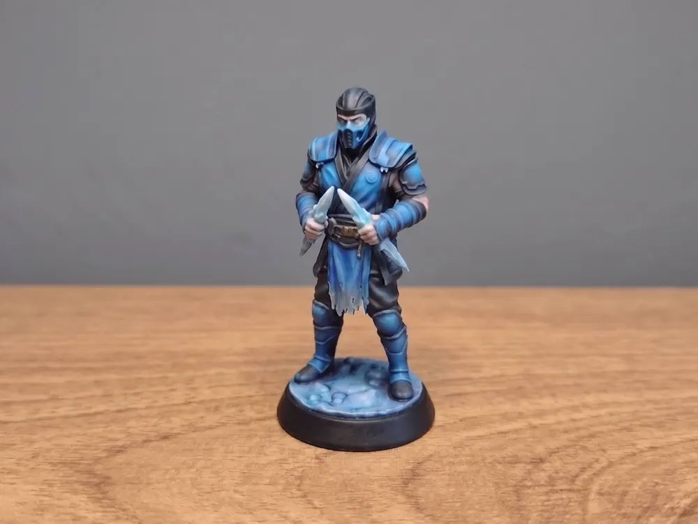 Sub Zero Mini Sub Zero - Mortal Kombat Fan Art Miniature - Free 3D Print Model ...