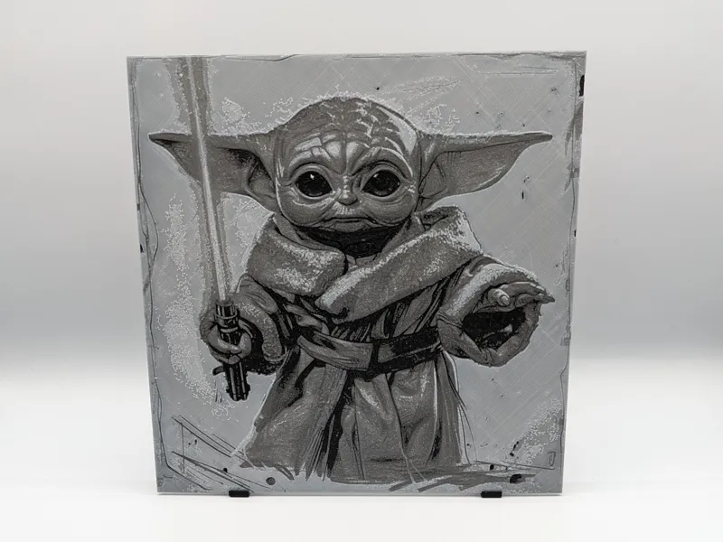Baby Yoda (Din Grogu) Hueforge