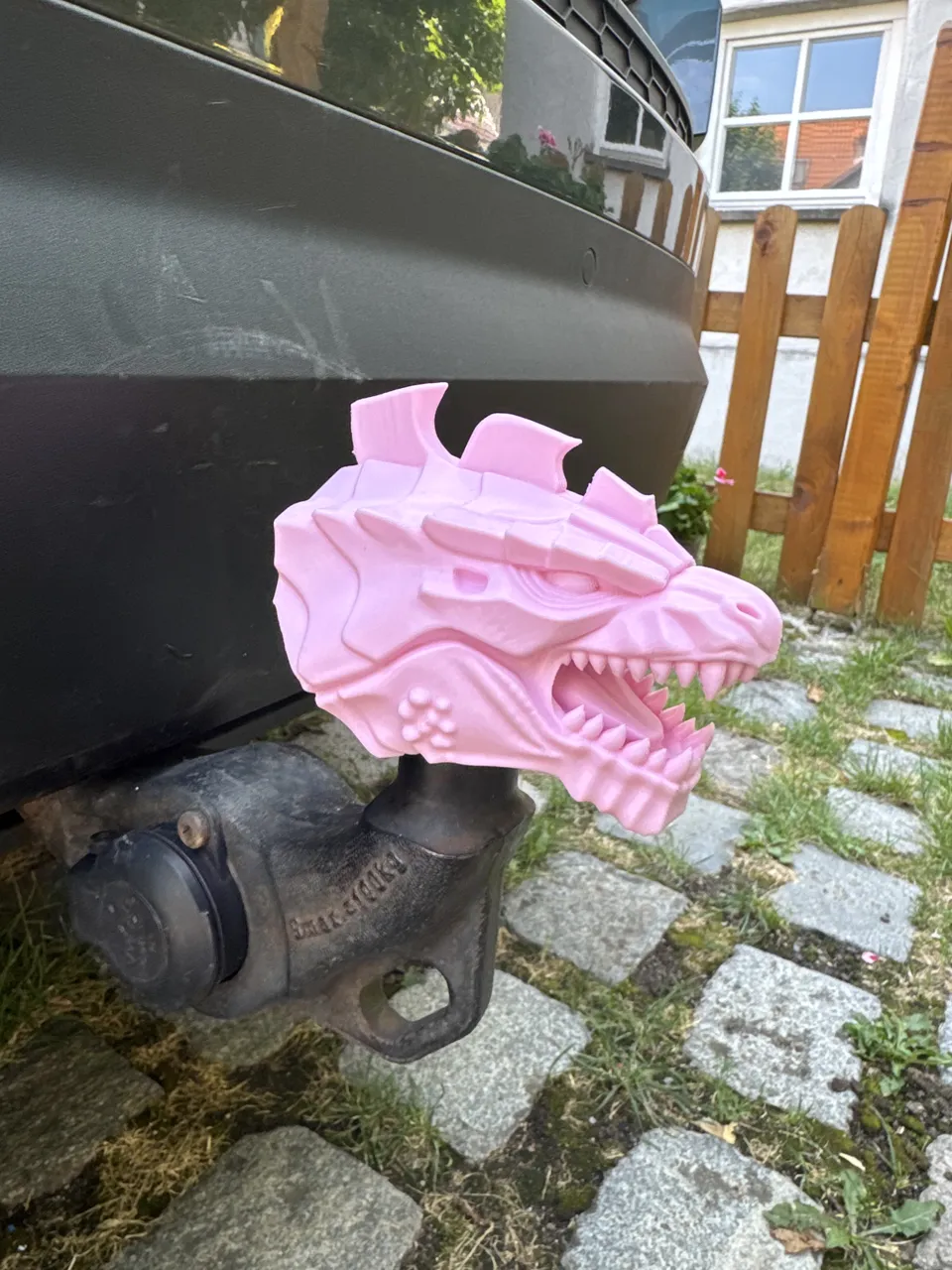 Godzilla Style Roaring Monster Tow Hitch Cover view 2