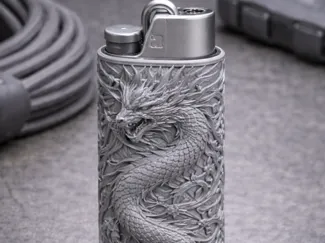 dragon design lighter holder