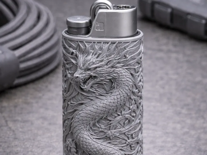 dragon design lighter holder