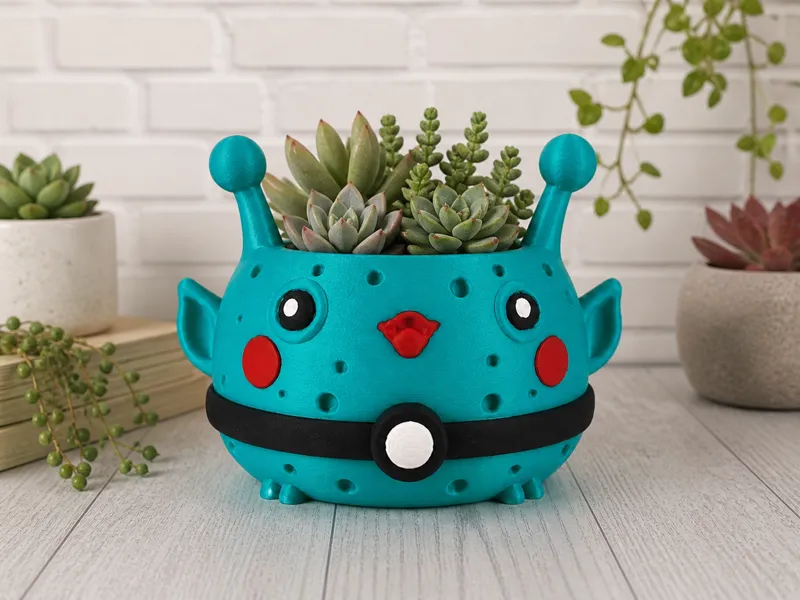 Cute Blob Alien Mini Succulent Planter