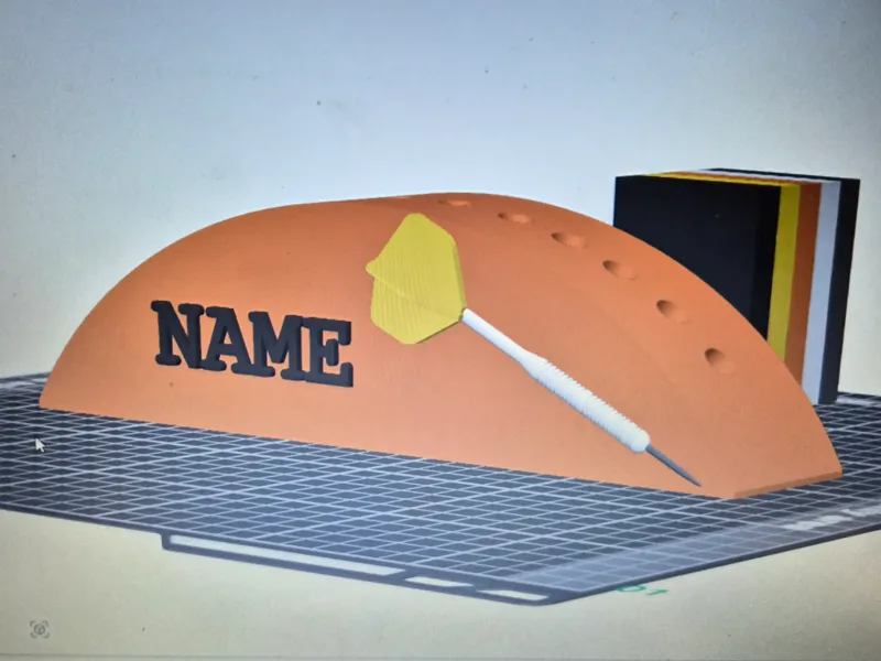 12 dart arrow holder with conical holes