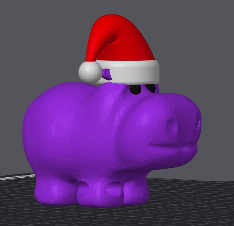 Christmas Hippo