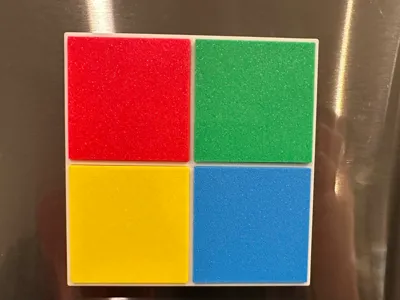 Microsoft logo fridge magnet