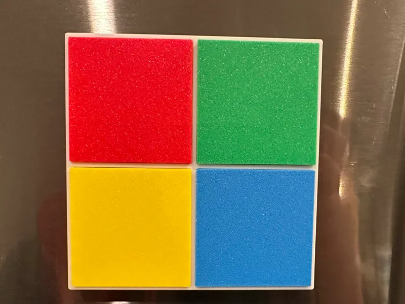 Microsoft logo fridge magnet